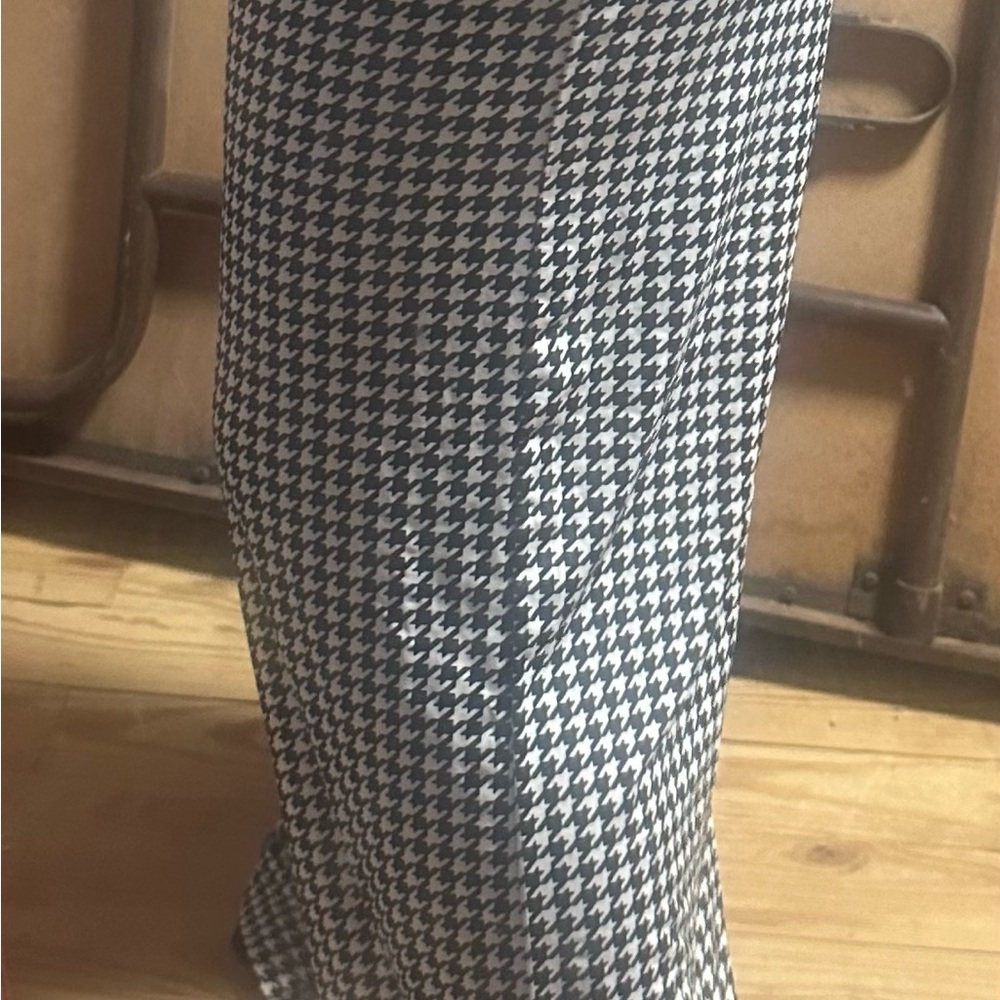 Palazzo pants houndstooth one size excellent nwt - Picture 8 of 9